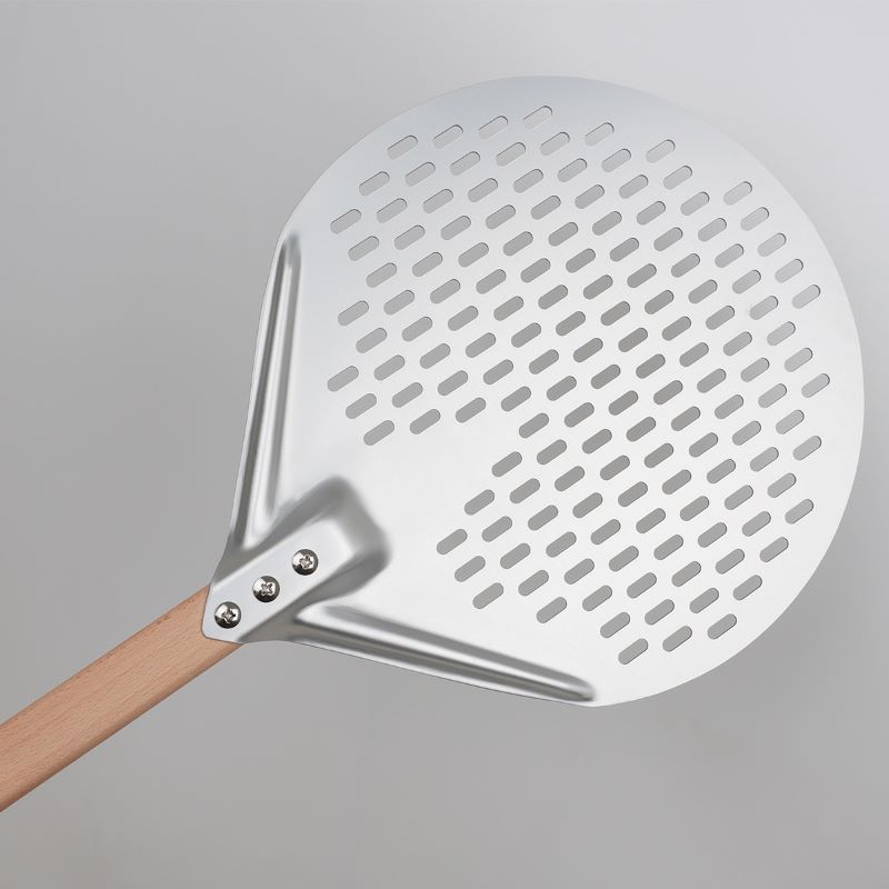 Avtagbar 12nch 14 tum aluminium rund pizza peel pizza spade pizza spatula pizza paddel