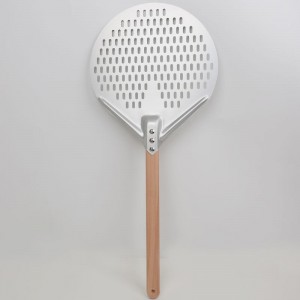 Avtagbar 12nch 14 tum aluminium rund pizza peel pizza spade pizza spatula pizza paddel