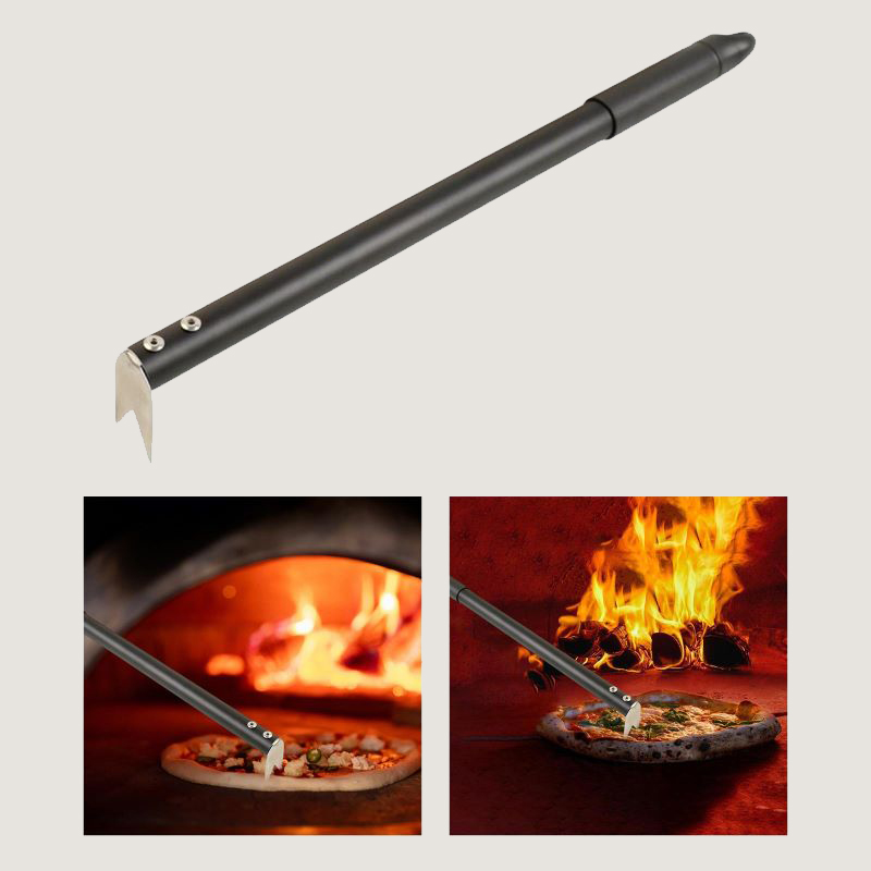 Turning Pizza Forks Pizza Turner Aluminium Handle Bakeware robust lätt att lagra&överföringskök och bakverktyg, silver