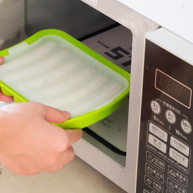 Nonstick silikonsalvformar för hemlagade korv, DIY -korv, BPA -fria, ugn och mikrovågsäker korvformar