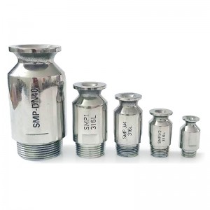 Industrial rostfritt stål vidvinkel SMP -serie Full Cone Spray Munstycke, SMP -munstycke