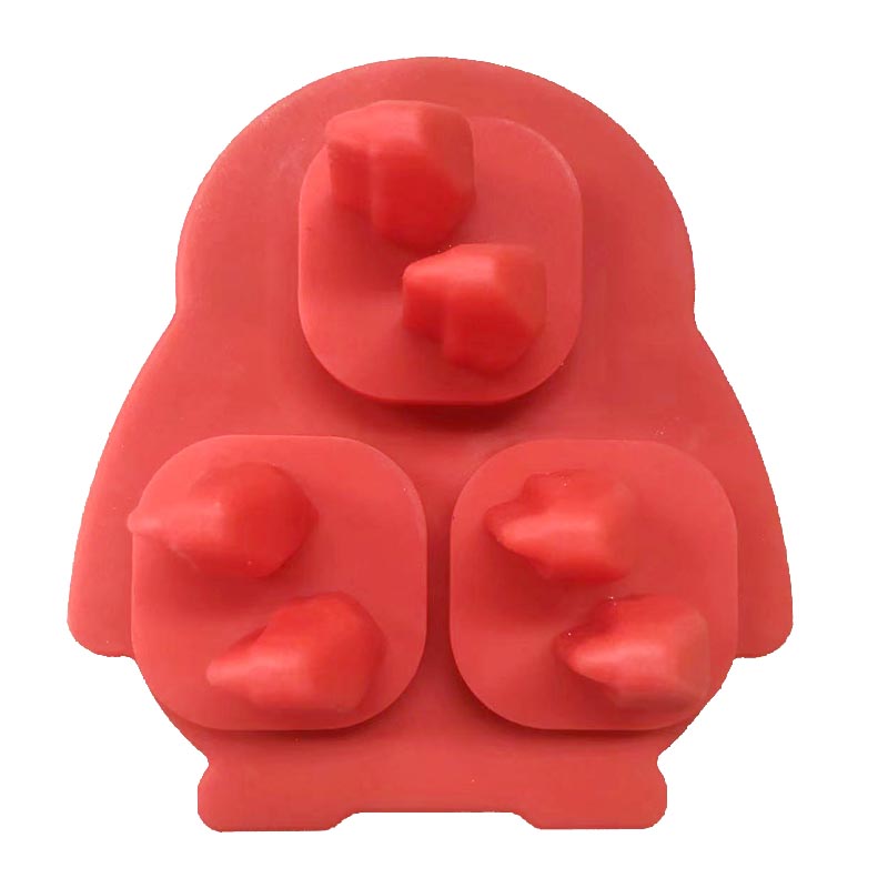 Silicone 3D Penguin Ice Cube Tray, Ice Cube Mold Whisky Ice Mold Fun Shapes, Silicone Fun Forma med tratt för cocktails, bourbon, konjak, whisky gåva för män