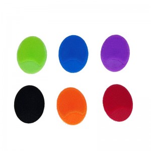 Silikon ansiktsrengöring borste, silikon oval ansiktsrengöring borste mjuk silikon ansiktsrengöring borste ansiktsbehandling exfolierande blackhead akne por pad vagga mössa ansikte tvättborste för djup rengöring hudvård