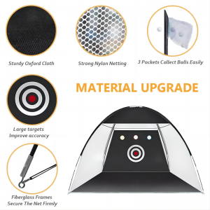 Outdoor Training Golf träffar Nets övningskörning med matta