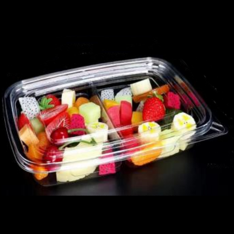 Två-Compartment Salad Box Bottom 245*175*45 mm hgf-fg2