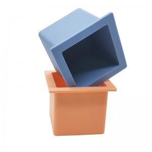 Stort Silicone Ice Cube Tray Forms BPA Free, Single Hole Square Ice Fall Flexible, Easy Release Slow Melt Ice, för whisky, cocktails, presenter