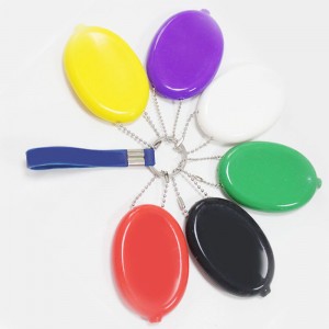 Silikon Oval Coin Purse Coin Bag, Men \\\\ \'s/women \\\\\' s väska med kedja, matkvalitetssilikonväska, miljövänlig och vattentät