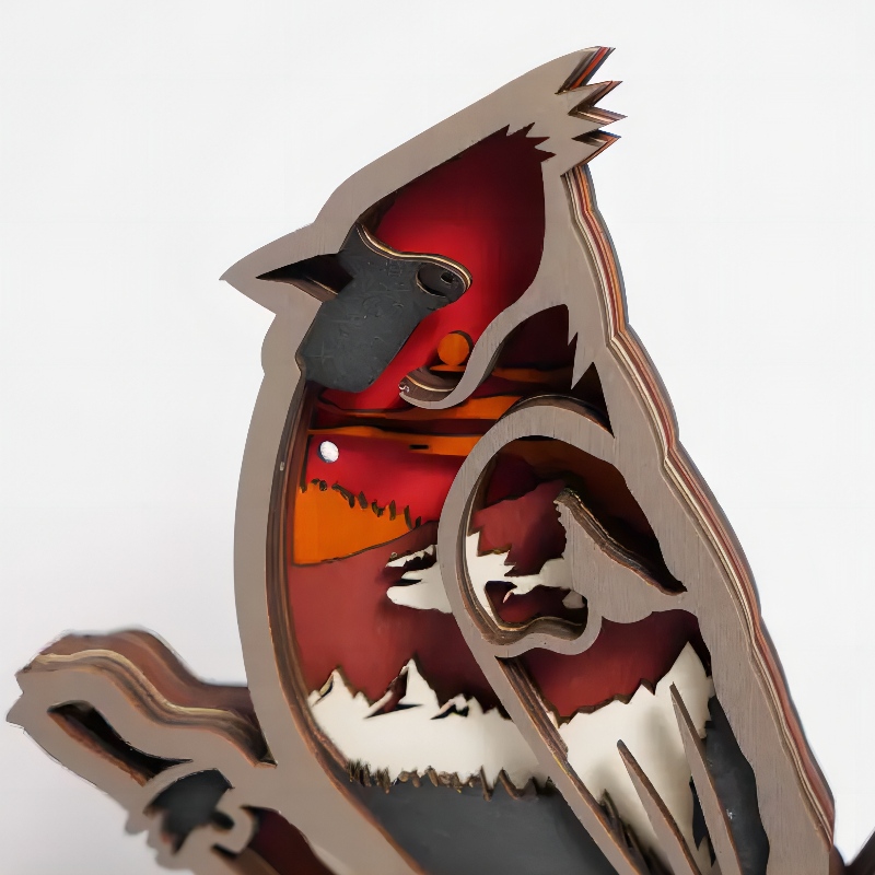 3D trägjurfågelornament