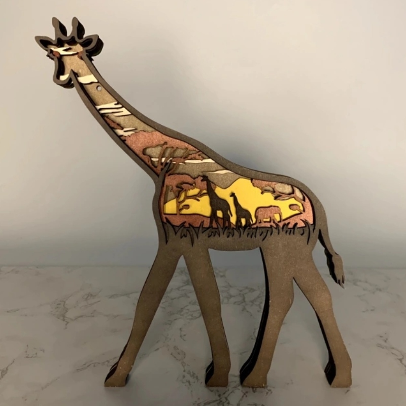 3d djurträgiraff