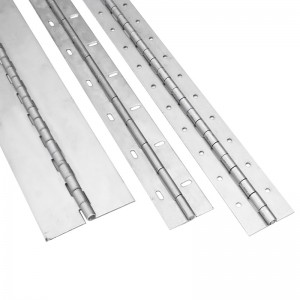 Anpassat långt gångjärn 201#304#tjocklek 3.0 rostfritt stål tjockt piano gångjärn kontinuerligt rad skåp piano gångjärn