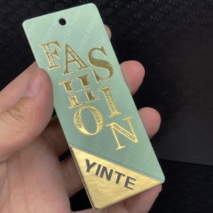 Förgyllning av tryckprocessen hängande kort