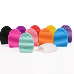 Makeup Brush Cleaner Mat Silicone Cosmetic Cleaning Pad Washing Scrubber Board Makeup Egg Washing Tool