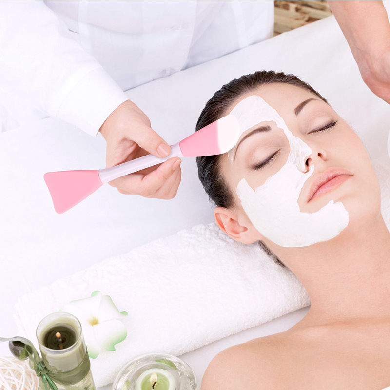 Silikonmaskblandningsverktyg - Silikonmaskborste applikator och massagespatel för lera maskblandning - skönhetsverktyg gåva