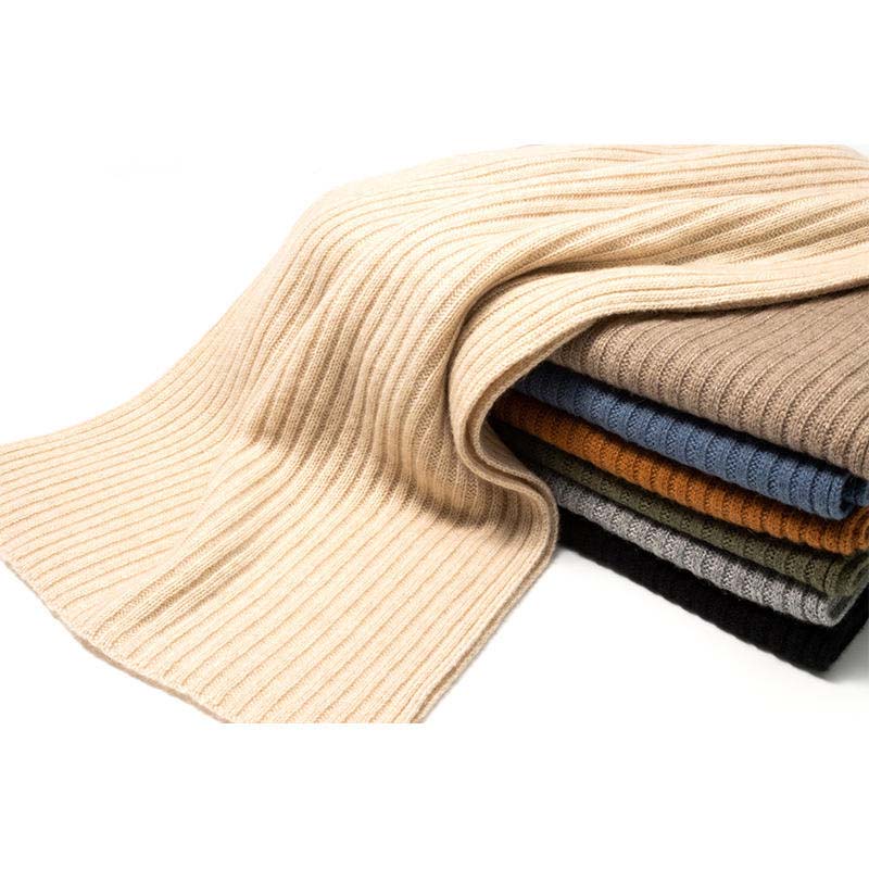 Partihandel mongolisk kashmir rib stickad halsduk kvinnor elegant pashmina kashmir lyx kashmir halsduk