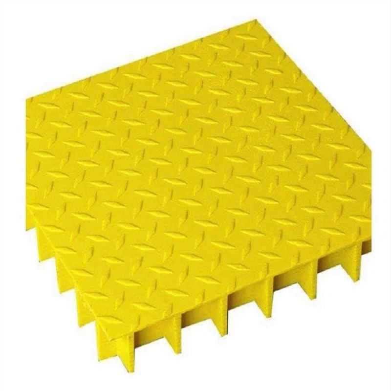Fiberglas Composite FRP/grp täckplatta gitter med mönster
