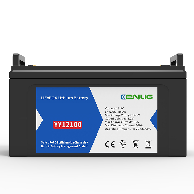 Kenlig Portable Plastic Battery Pack 12.8V 100/120/150/200AH Används i Home Commercial Solar Energy Storage System litiumbatteri