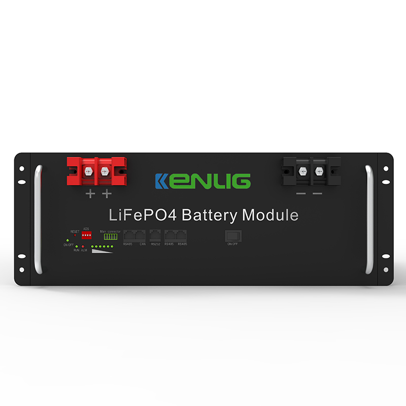 51.2V 100/150/200AH LIFEPO4 LITIUM JON Batterilagringssystem i solenergisystem