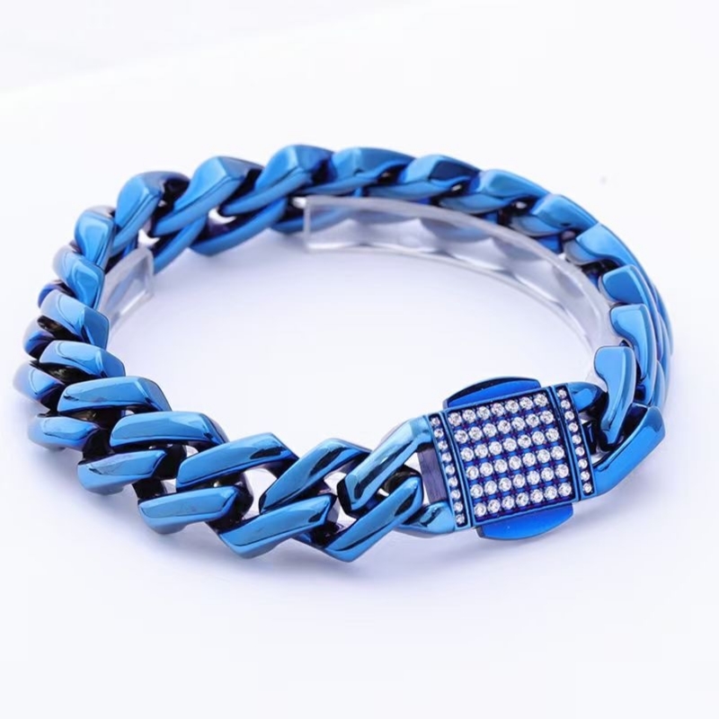 Zircon Personlig hiphop Kuba armband Crystal Super Flash Hundred Match