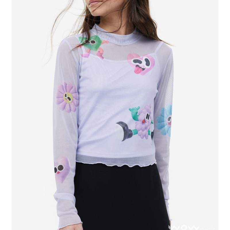 H&m/eva cremers/3d/digital färger/bright shads/crossover co-märkta tecknad grafik