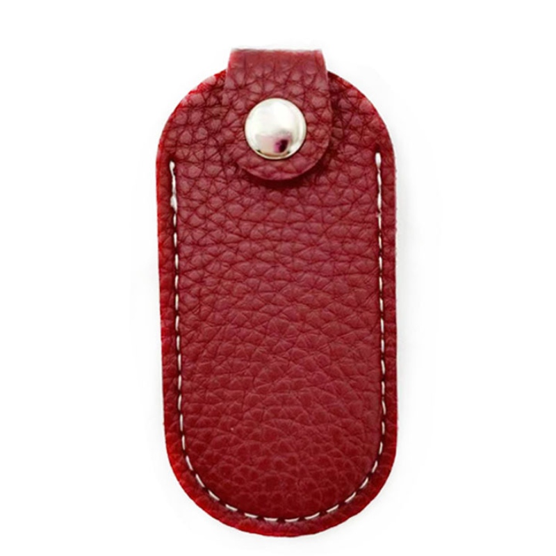 Lädernyckelspänne, USB -läderfodral, olika små läderföremål, läderplånbokskortfodral