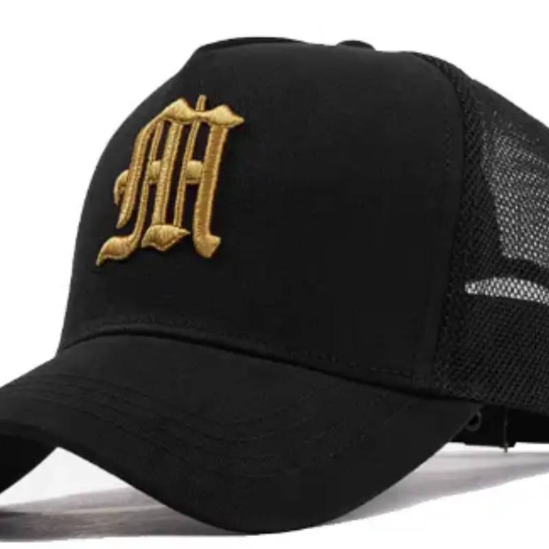 Anpassad din egen logotyp Promoting Men \\ 's 5 Panel Mesh Snapback Trucker Hat Cap Custom Brodery Trucker Baseball Cap Trucker Hat