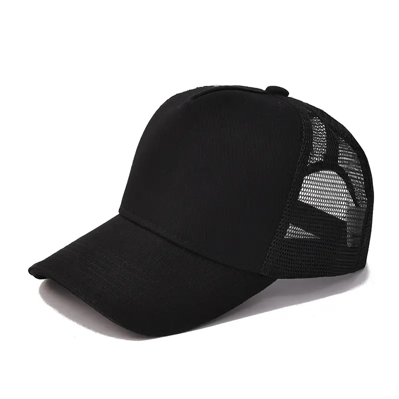 Anpassningsbar OEM -logotyp Summer Mesh Baseball Cap Baseball Cap Unisex Mesh Hat For Men Women