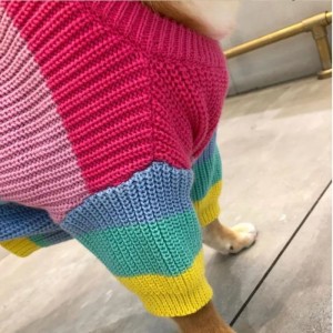 Tillverkare Anpassad vinterbomull stickade katter rockar tröja för husdjur