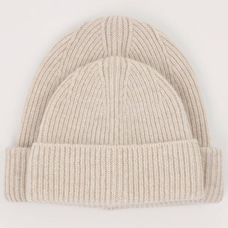 Utomhus unisex fast färg mode stickad kort manschett seglare skater beanie skalle beanie vinter hatt