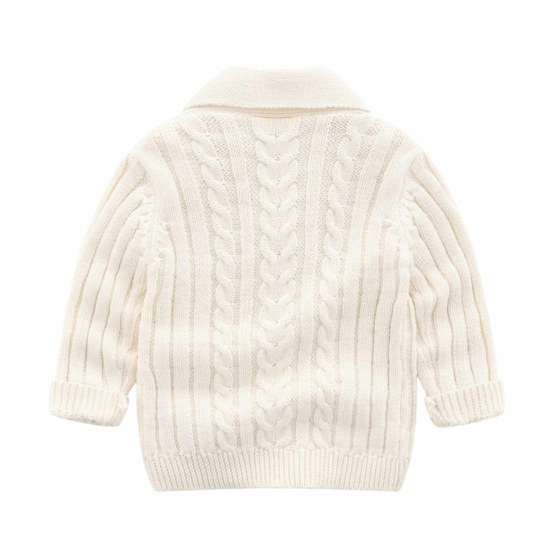 Autumn Winter spädbarn småbarn ribbade kläder barn avslappnad cardigan barn stickade tjej pojke baby tröjor