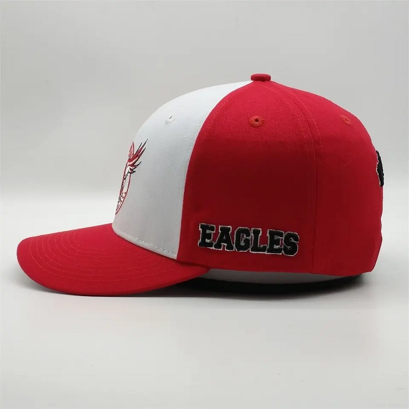Anpassad högkvalitativ 6 -panel broderier Två ton Pre Curved Brim Hat Low Profile Cotton Dad Baseball Cap
