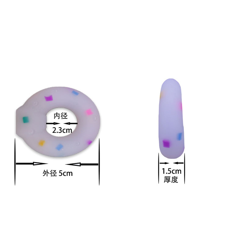 Hot Selling Men Sex Toy Penis Ring Cock Ring for Men Masturbation (Jelly)