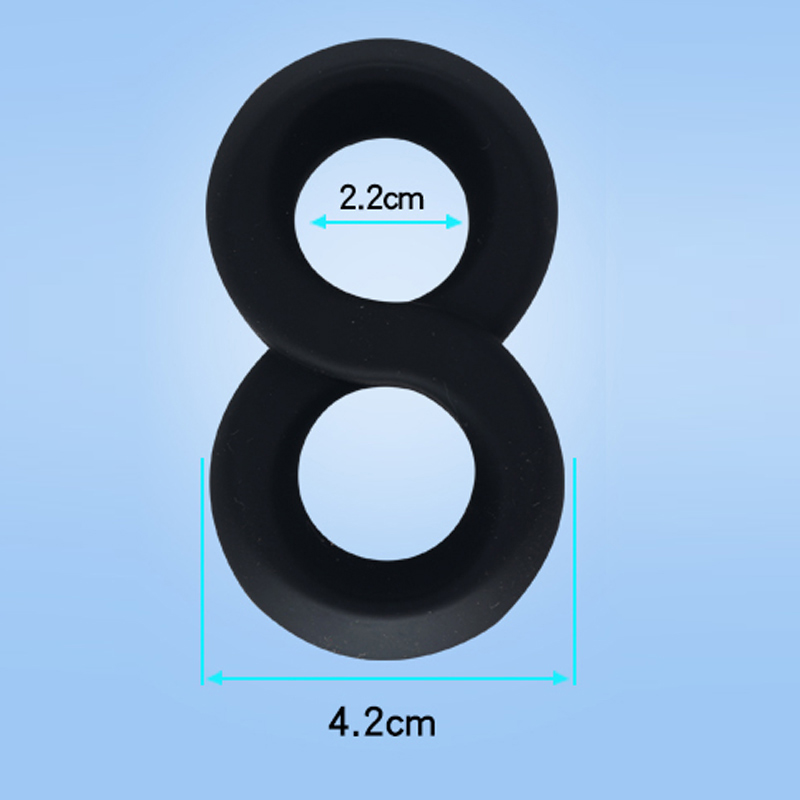Hot Selling Men Sex Toy Penis Ring Cock Ring for Men Masturbation (8-formad ring)