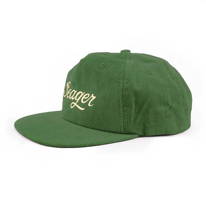 corduroy 5 panel broderi logotyp kepsar ostrukturerade snapback hattar i bulk