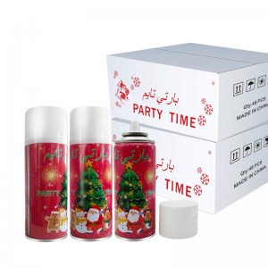 Topp mode icke-brandfarlig skum snöspray för födelsedag