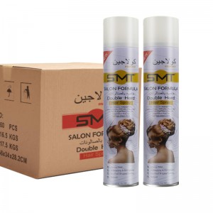 Stark varaktig inte klibbig hela dagen i hårglitterspray