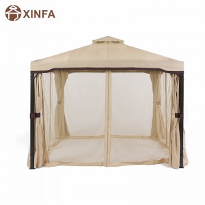 10 \\\\ \'x 10 \\\\\' Gazebo Block Sun Shade Canopy, Watertent Tent, Outdoor Gazebo med gardiner