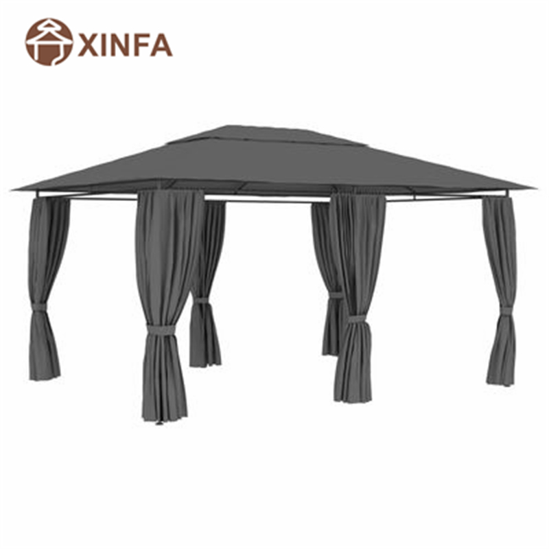 Aluminubracket Backyard Pop Up BBQ Pergolas och Gazebos utomhus med gardiner