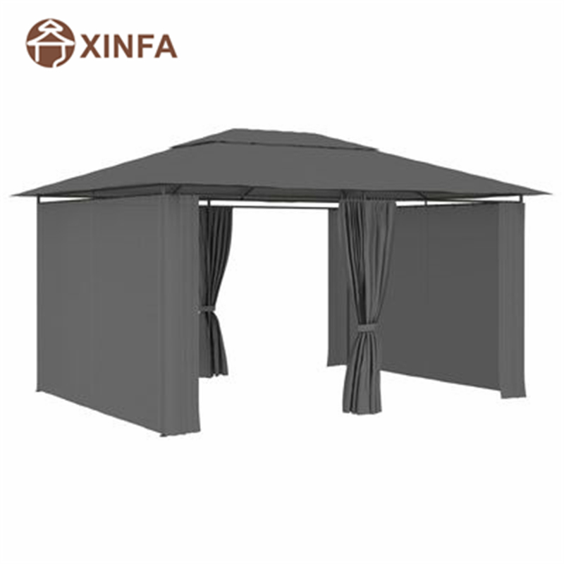 Aluminubracket Backyard Pop Up BBQ Pergolas och Gazebos utomhus med gardiner