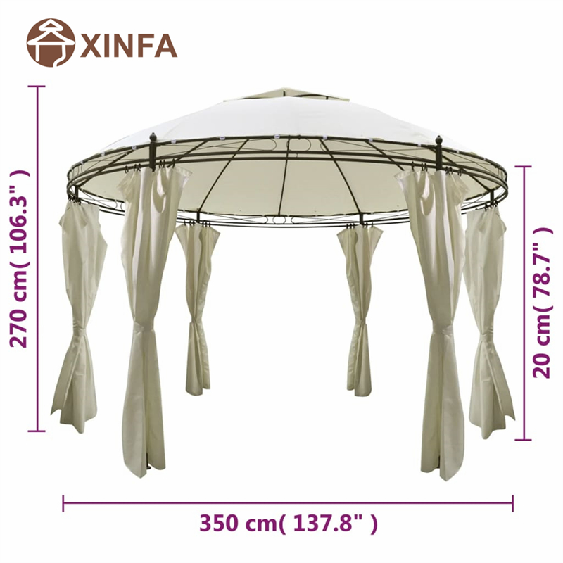 Bröllopsmarker Arch Top Jardin Pergolas Gazebo utomhus Aluminium Gazebo Canopy Show Tents