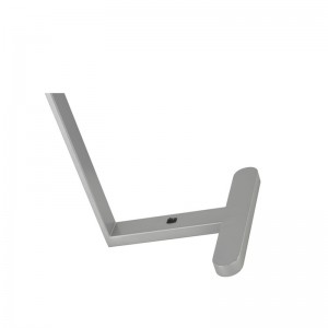 Enkel stil metallnattduksbordslampa med en mini -vippbrytare vid gästrummet