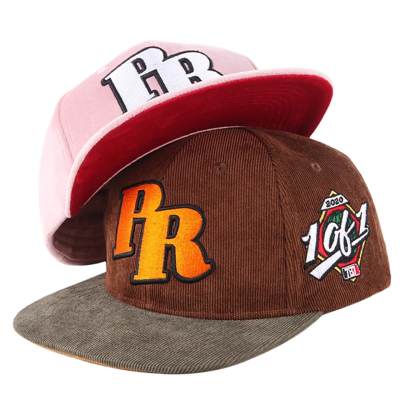 Anpassad 3D -broderi högkvalitativ snapback cap hip hop baseball hatt monterad mössa