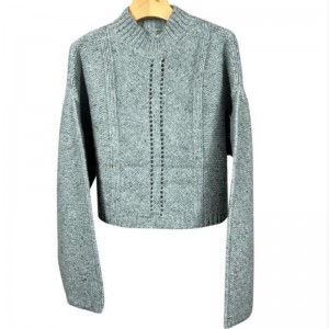 Fall Top tröja överdimensionerad stickad kvinntröja