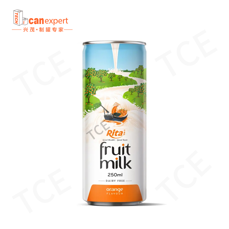 Tce-New Design Milk Beverage Tin Can 0,25 mm Tätande metallburkar