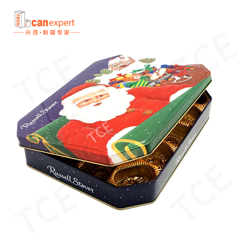 Anpassad högkvalitativ Craft Gift Jar Container Candy Jar Box Chocolate Candy Metal Box Cookie Metal Box