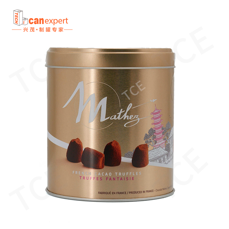 Tin Can Promotion High Quality Gift Metal Packaging Tin Box Custom Luxury Food Grade Hexagon Rectangle Circular Biscuit Chocolat