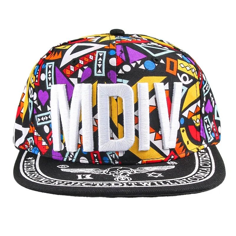 SuperBear High Quality Structured Parent-Child Hat 3D broderi Flat Brim Hip Hop Hat Custom Logo Snapback Sport Hatts Cap