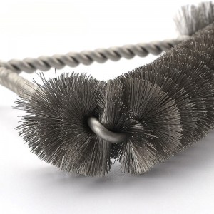 Pizza Oven BBQ Grill rostfritt stål pensel rostfritt stål borst med plasthandtag