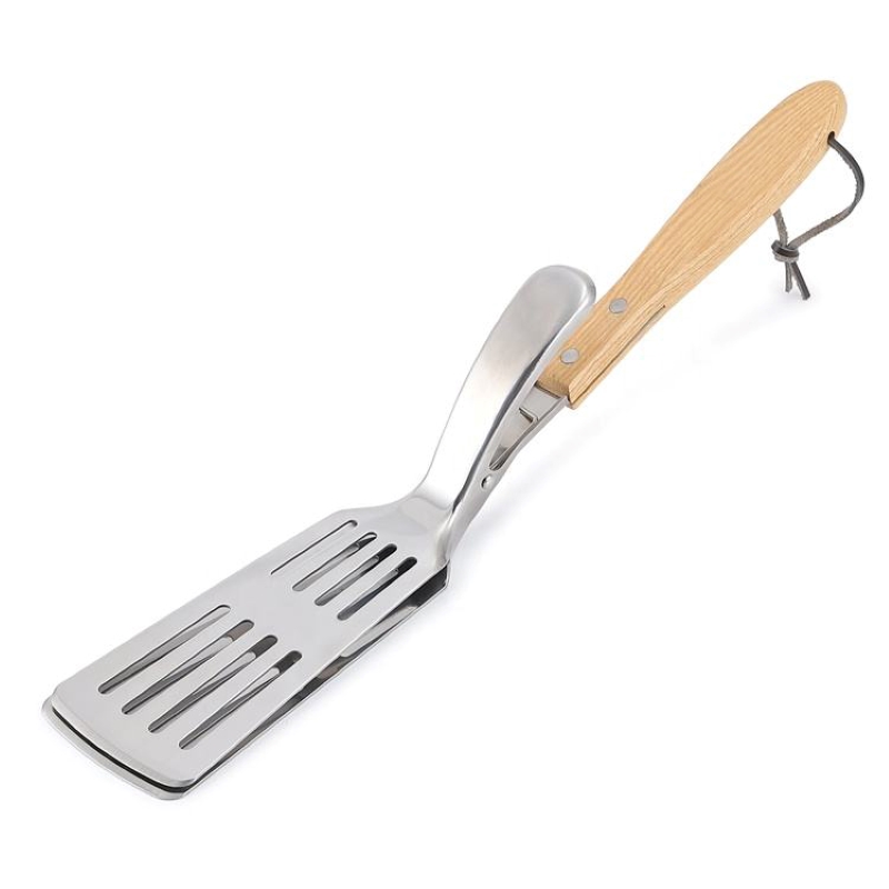 Engångs 2 i 1 BBQ GRILLING SPATLA&Tång för grilla utomhus, Multi Syfte