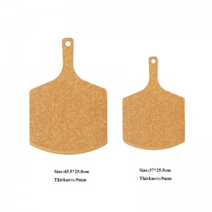 14,5 tum 18 tum mat säkert fiber trä anpassad design pizza skärbräda och serveringsbrädor pizzabavla