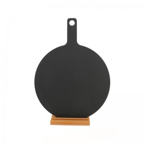 Wood Fiber Pizza Board Food Serving Board med handtag Pizza Cutting Board Wood Board